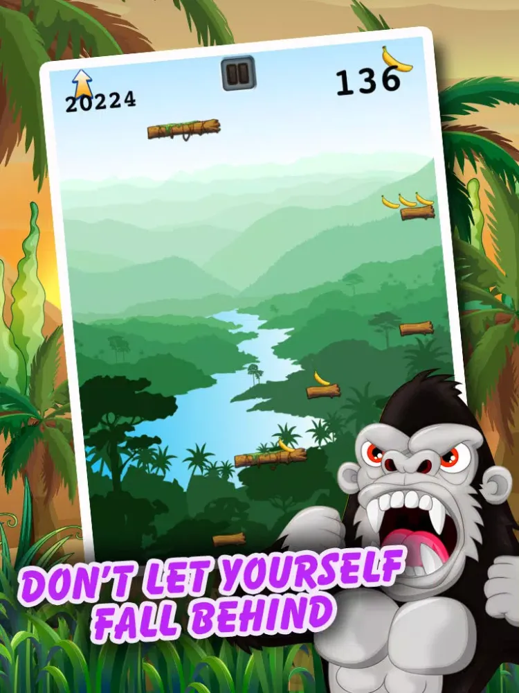 Climbing Ape - Angry Gorilla Jumping Rush FREE iPad  স্ক্রিনশট