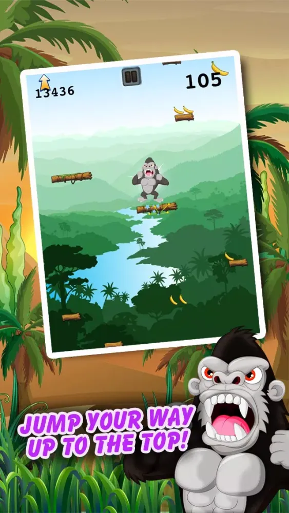 Climbing Ape - Angry Gorilla Jumping Rush FREE স্ক্রিনশট