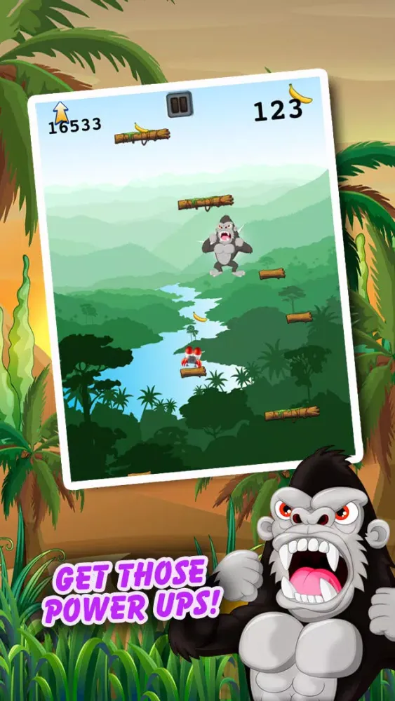 Climbing Ape - Angry Gorilla Jumping Rush FREE স্ক্রিনশট