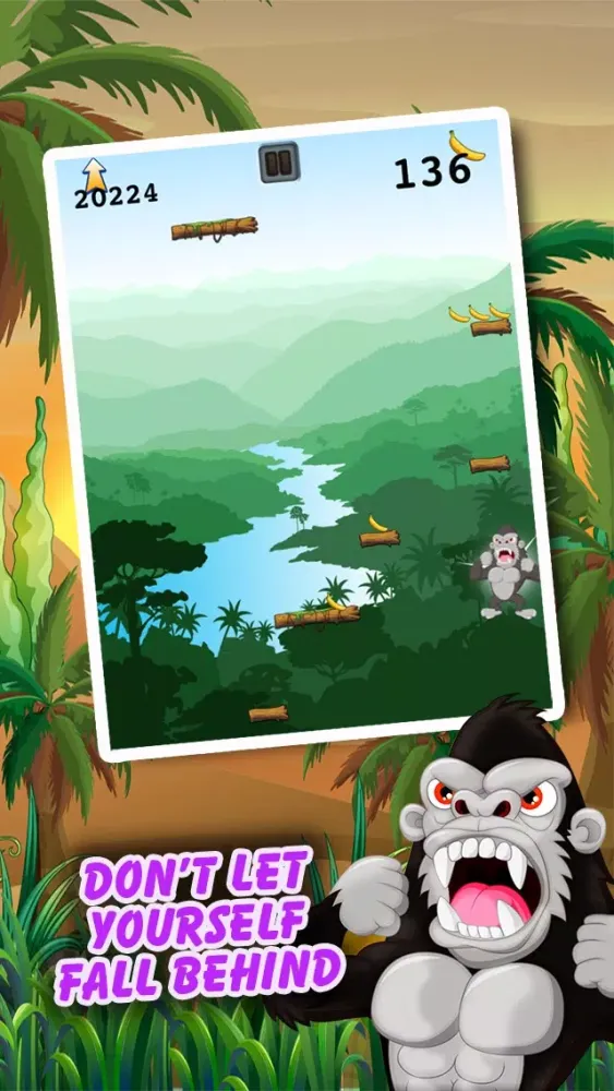 Climbing Ape - Angry Gorilla Jumping Rush FREE স্ক্রিনশট