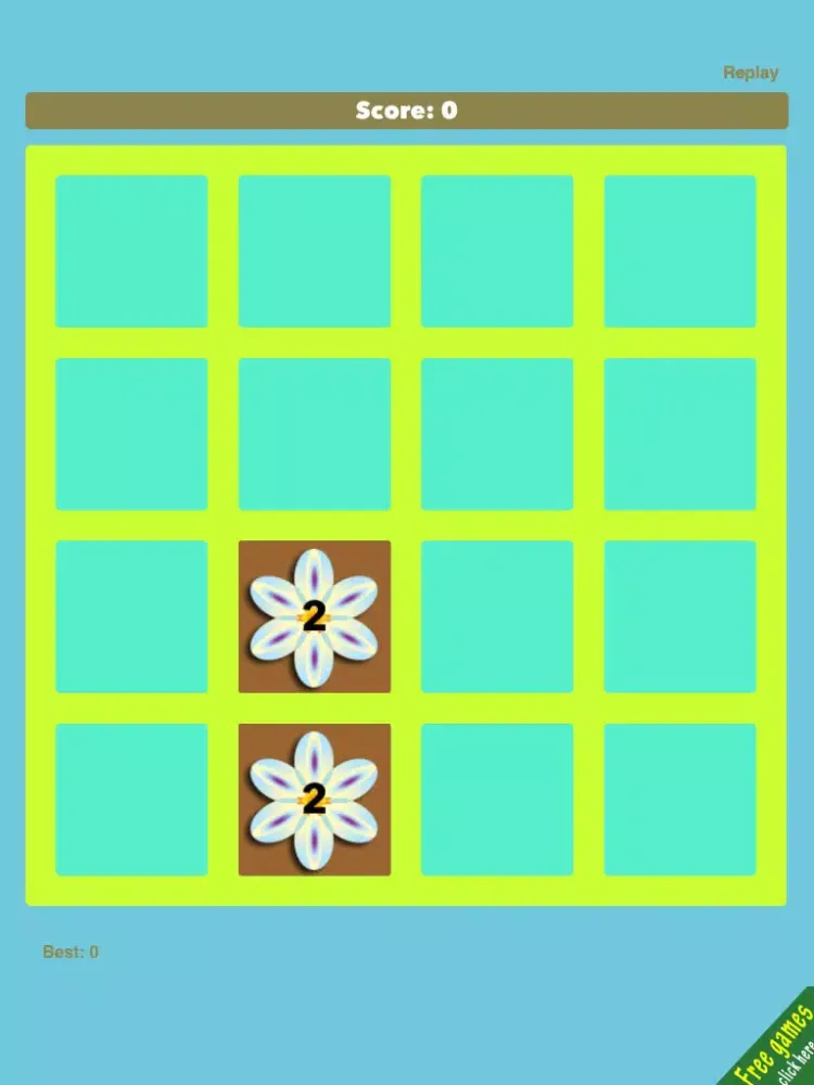 Flowers 2048 FREE - Pretty Sliding Puzzle Game iPad  Screenshots