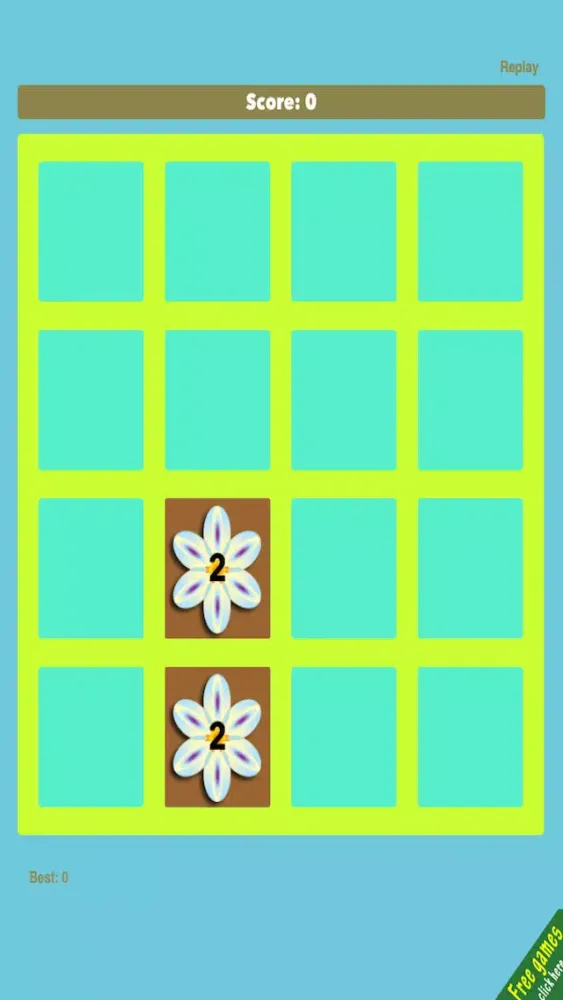 Flowers 2048 FREE - Pretty Sliding Puzzle Game Screenshots