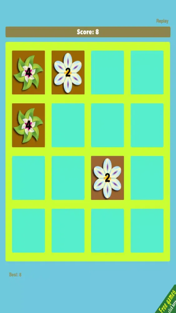 Flowers 2048 FREE - Pretty Sliding Puzzle Game Screenshots