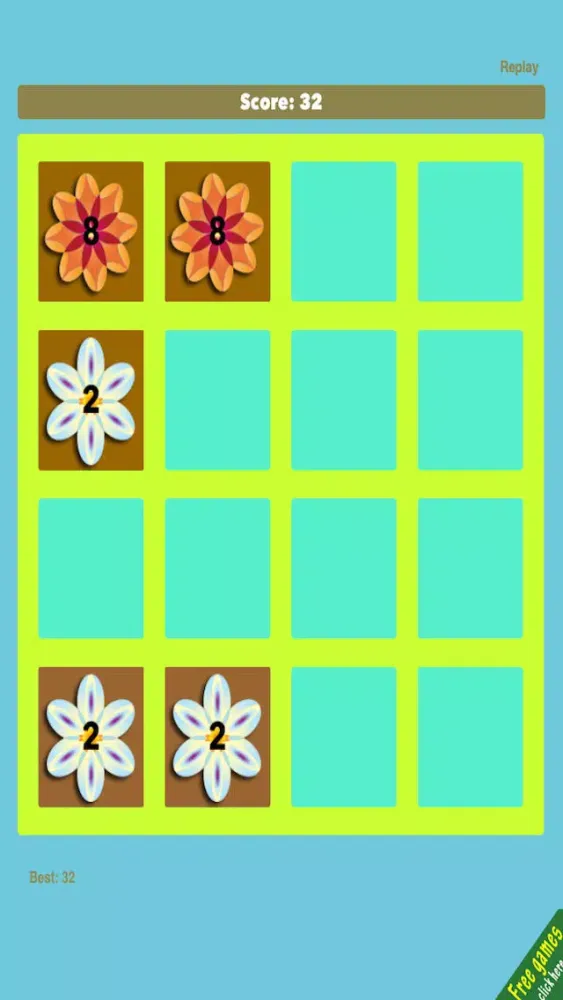 Flowers 2048 FREE - Pretty Sliding Puzzle Game Screenshots