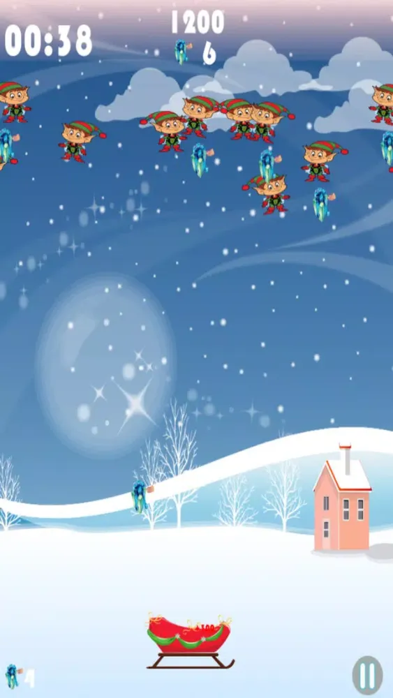 A Naughty Christmas Elf - Use Santa's Sled to Catch Falling Presents Free应用截图