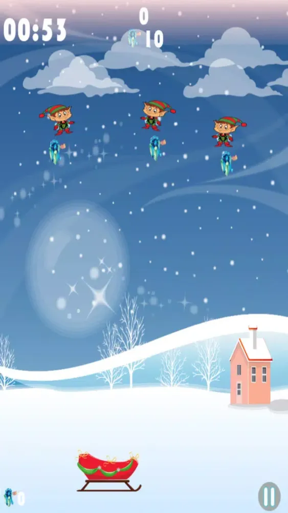 A Naughty Christmas Elf - Use Santa's Sled to Catch Falling Presents Free应用截图