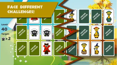 Tangkapan skrin Zoo Memory - Match cards seek