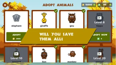 Tangkapan skrin Zoo Memory - Match cards seek