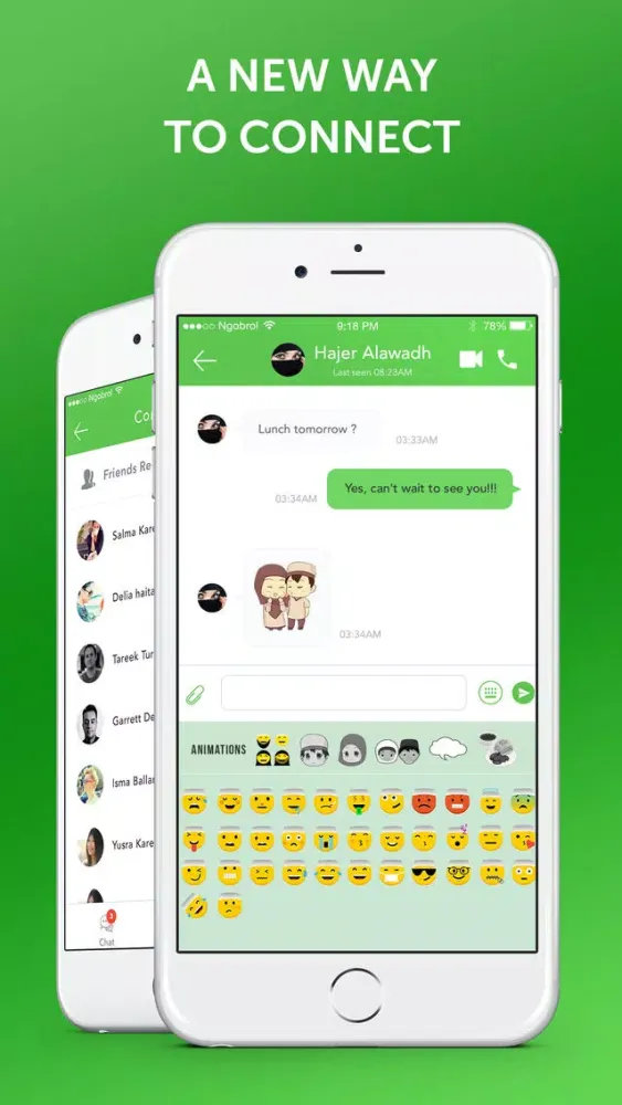 Captures d'écran de MEMA - Muslim Emoji Message