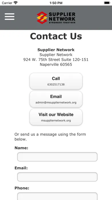 Capturas de pantalla de Supplier Network