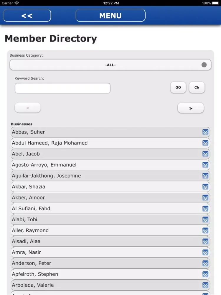 API Mobile App iPad  سکرین شاٹس