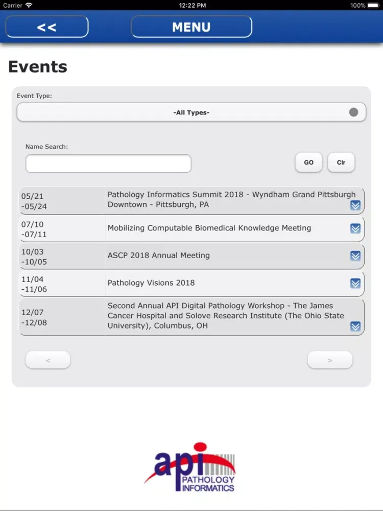 API Mobile App iPad  سکرین شاٹس