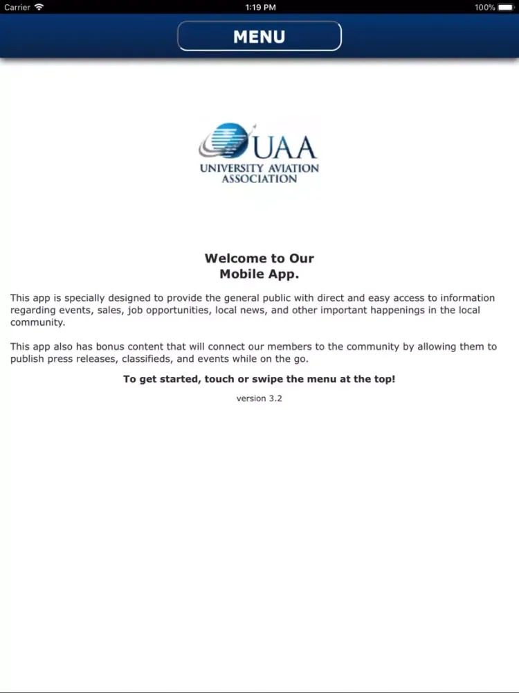 Скриншоты UAA Mobile App iPad 