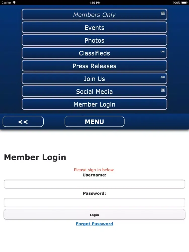 Скриншоты UAA Mobile App iPad 