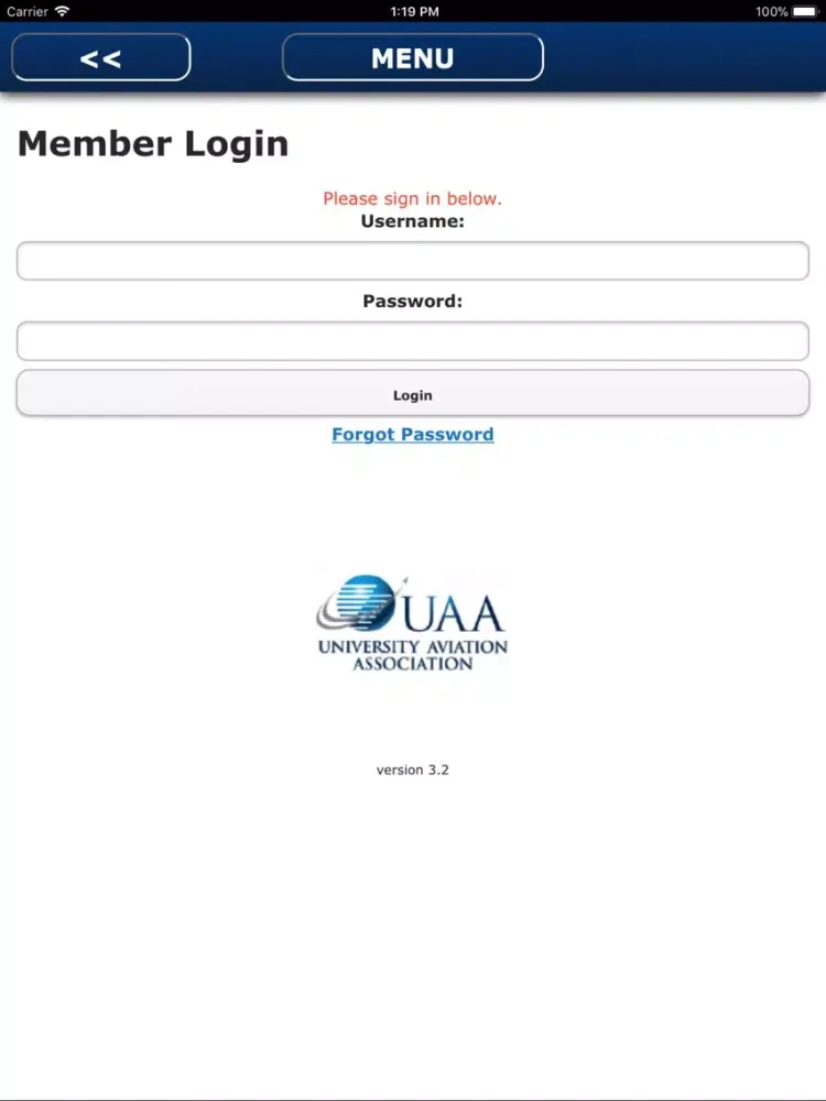 Скриншоты UAA Mobile App iPad 