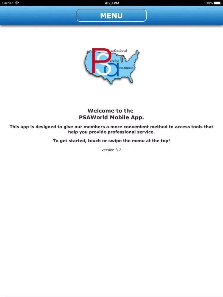 PSAWorld Mobile App iPad  Screenshots