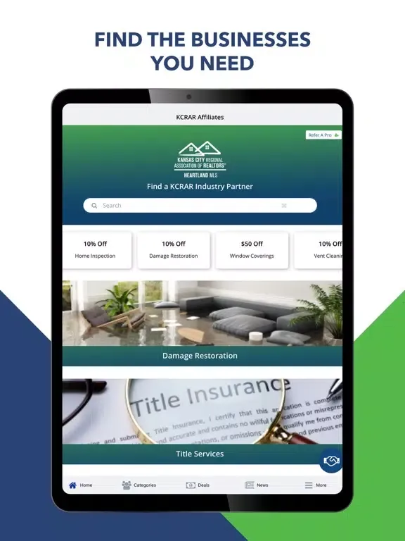 Zrzuty ekranu KCRAR Connect iPad 
