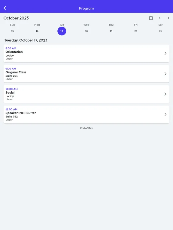 ภาพหน้าจอของ MyEvent by Member Minder Pro iPad 