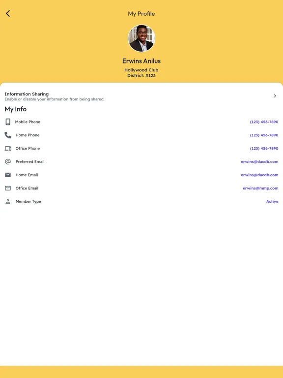 ภาพหน้าจอของ MyEvent by Member Minder Pro iPad 