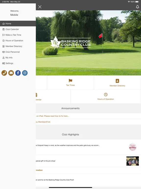 Basking Ridge Country Club-HGG iPad  স্ক্রিনশট
