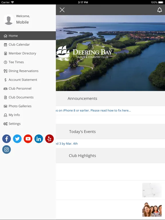 Deering Bay Yacht and Country iPad  سکرین شاٹس