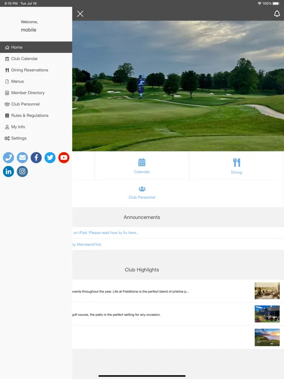 Captures d'écran de Fieldstone Golf iPad 