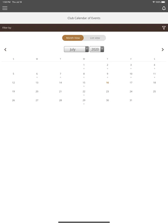 Ảnh chụp màn hình của Maroon Creek Club iPad 