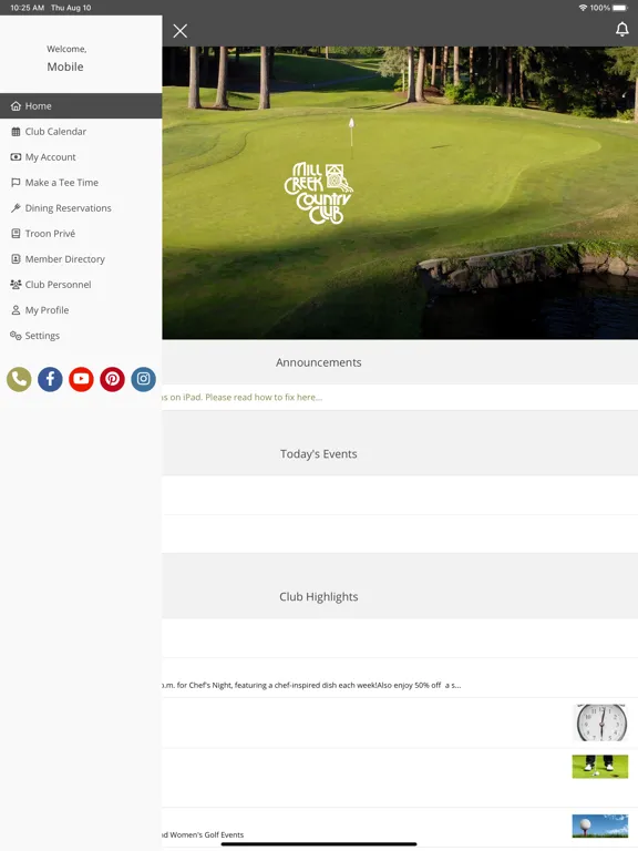 Mill Creek Private CC iPad  سکرین شاٹس