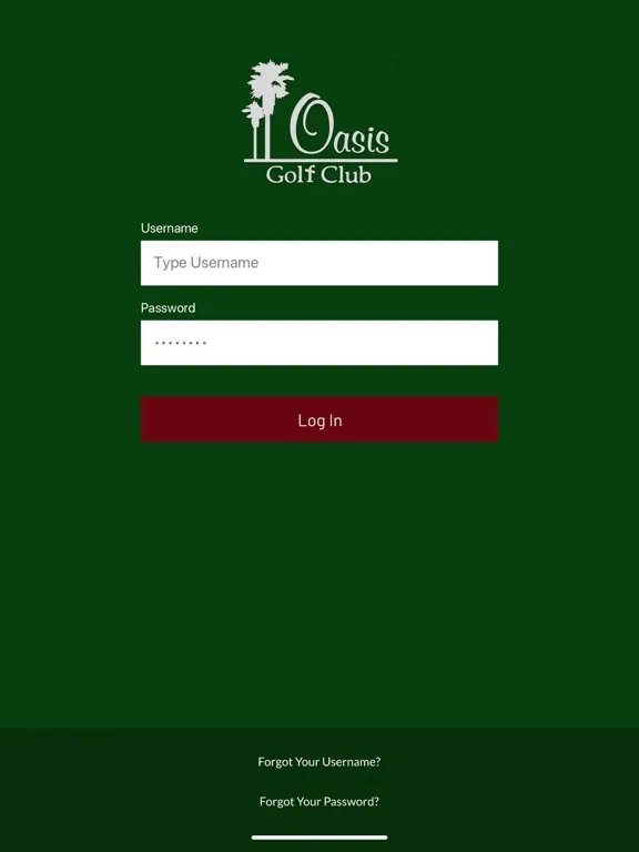 Ảnh chụp màn hình của Oasis Golf Club Members iPad 