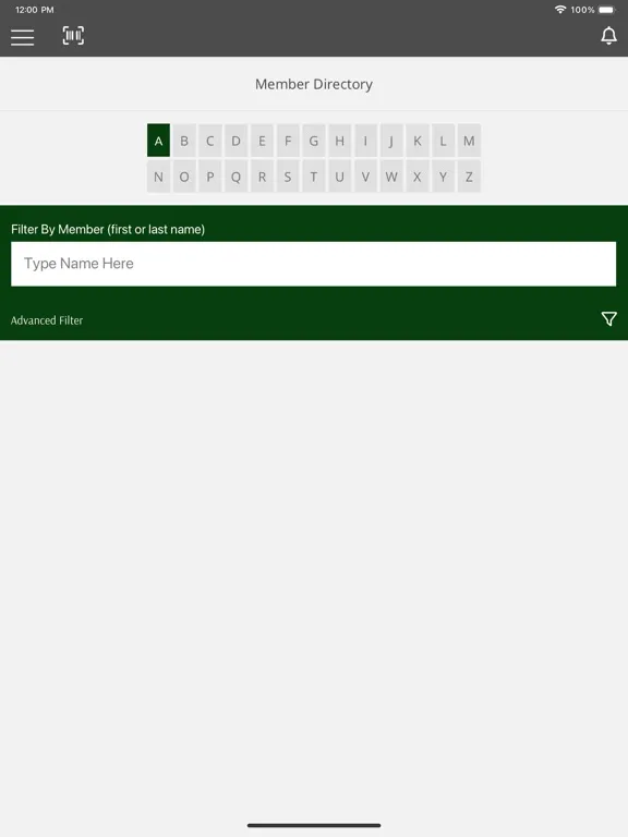 Ảnh chụp màn hình của Oasis Golf Club Members iPad 