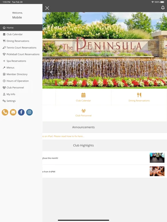 Скриншоты The Peninsula GCC iPad 