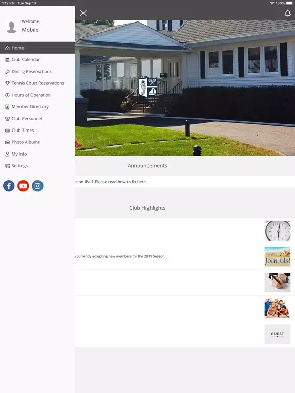 Capturas de pantalla de The Shore and Country Club iPad 