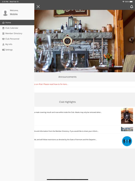 Capturas de pantalla de Stratton Mountain Club iPad 