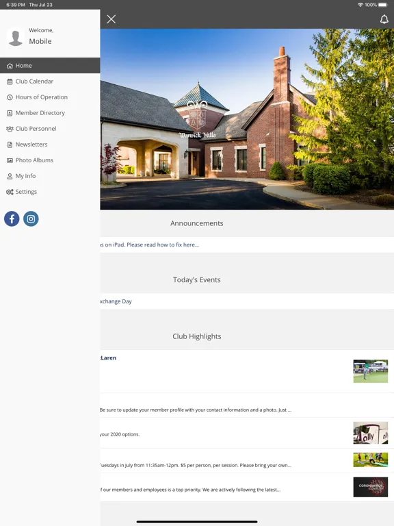 Warwick Hills Golf & CC iPad  스크린샷