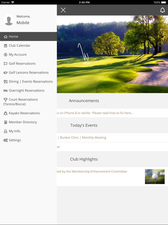 Waverley Country Club iPad  سکرین شاٹس