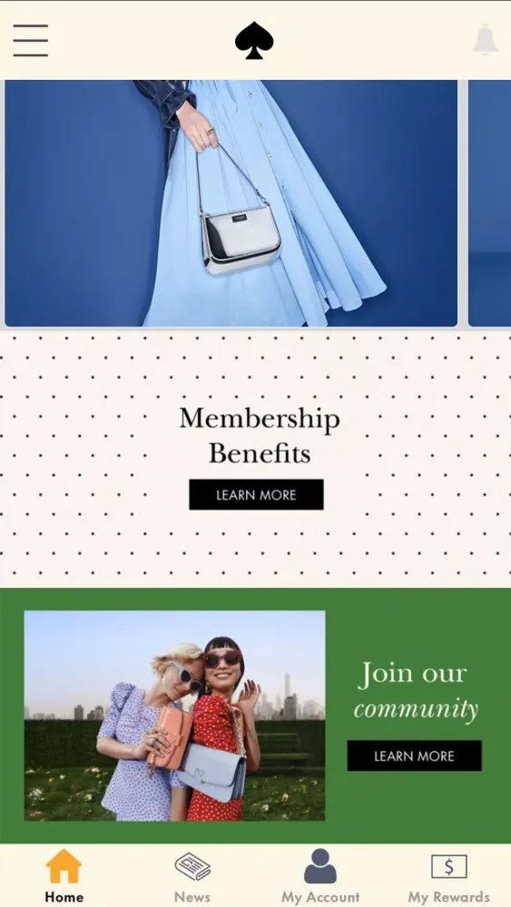 Kate Spade Community Screenshots