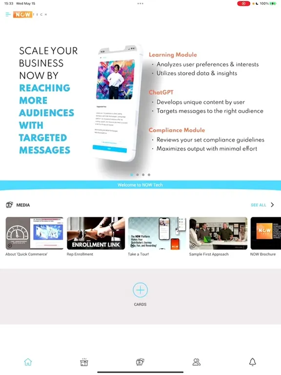NOW Tech Connect iPad  स्क्रीनशॉट