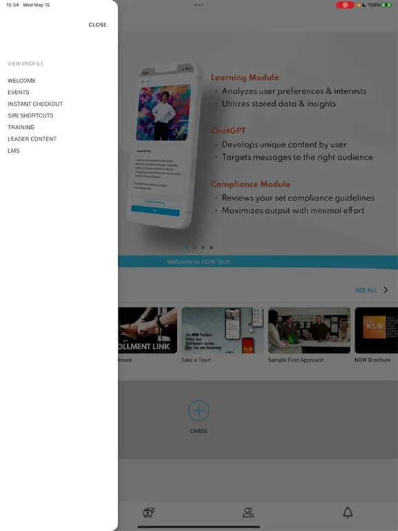 NOW Tech Connect iPad  स्क्रीनशॉट