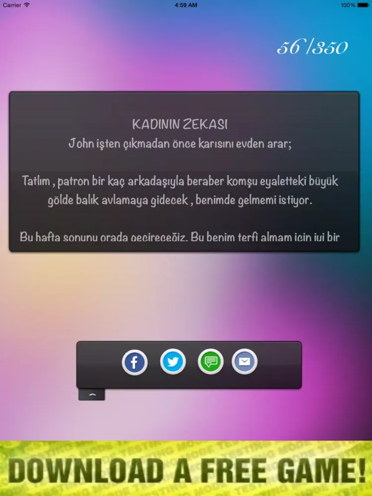 Capturas de tela do Fıkra+ iPad 