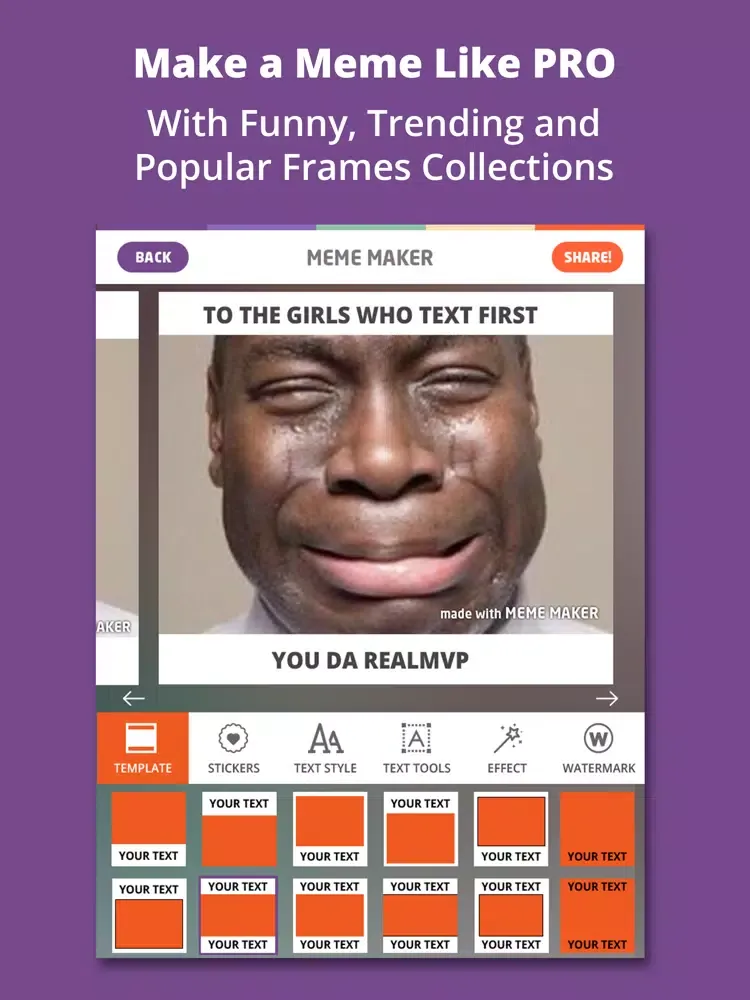 Capturas de tela do Meme Maker PRO - Caption Generator Memes Creator iPad 