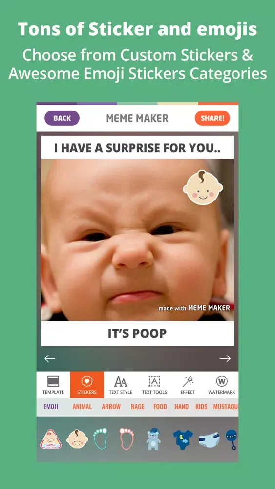 Capturas de tela do Meme Maker PRO - Caption Generator Memes Creator