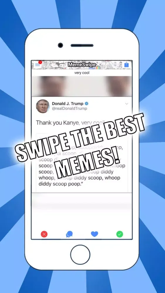 Screenshot di MemeSwipe