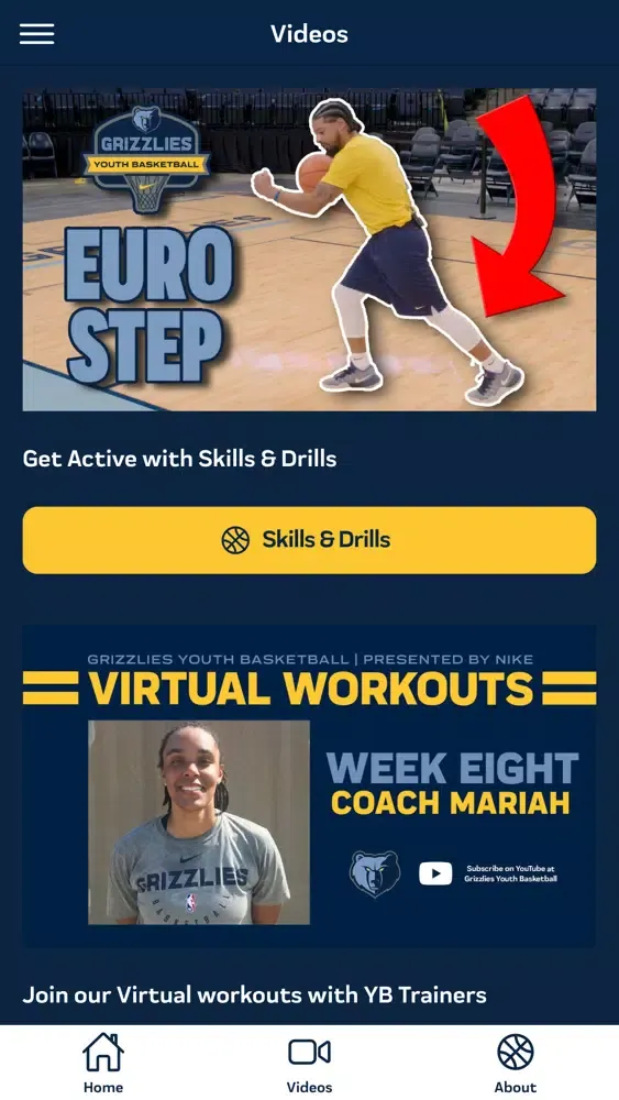 Grizzlies Youth Basketball Screenshots