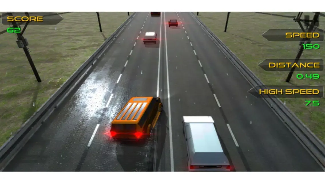 Racing in traffic - Trafikte Araba Sürme স্ক্রিনশট