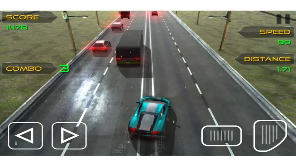 Racing in traffic - Trafikte Araba Sürme স্ক্রিনশট