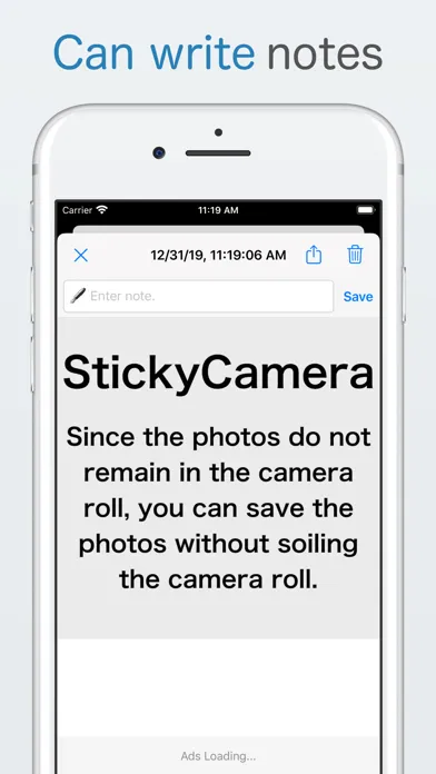 StickyCamera スクリーンショット