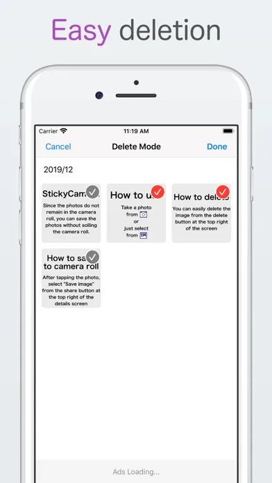 StickyCamera スクリーンショット