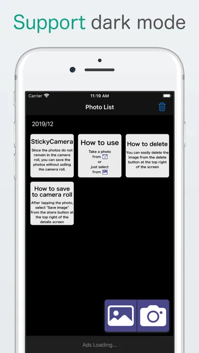 StickyCamera スクリーンショット