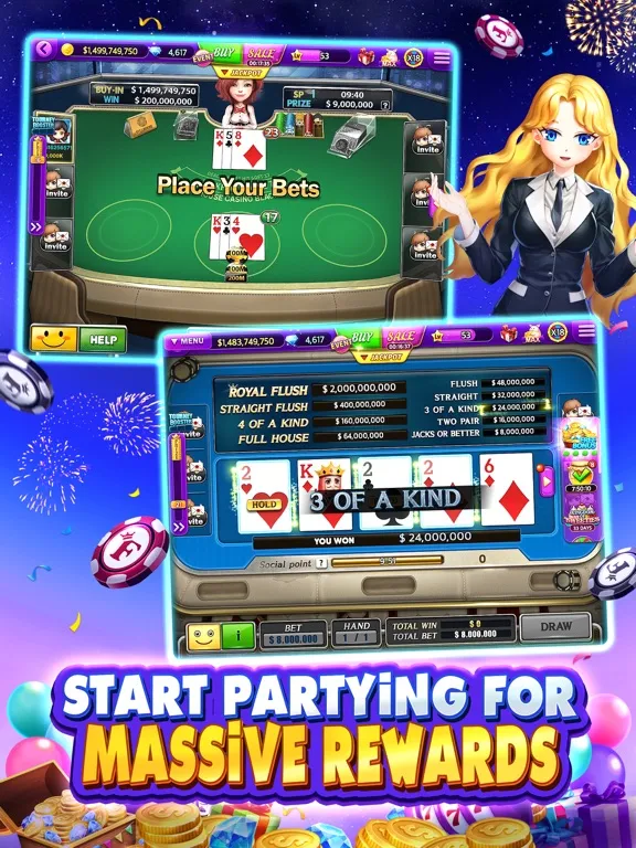 Full House Casino: Slots Game iPad 應用截圖