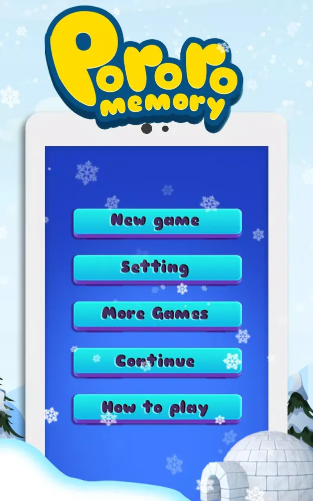 Captures d'écran de Memory Penguin Kids Games